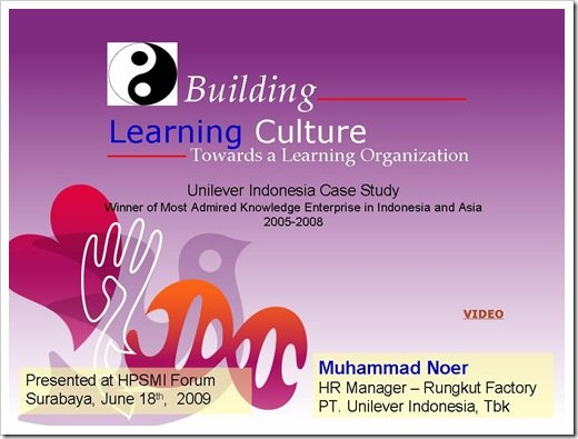 Slide 0 - Building Learning Culture Towards Learning Organization