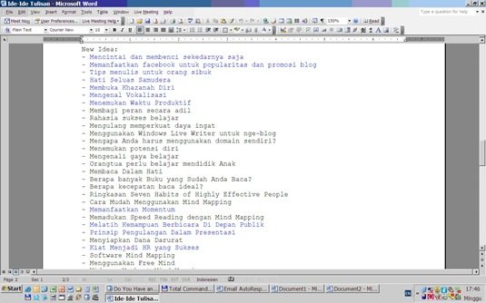 ide tulisan