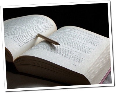 book and pen